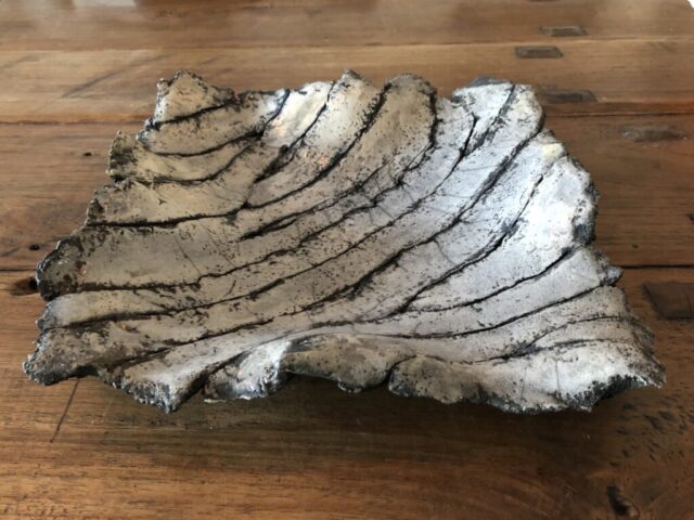 Keramiek_Schaal_Zebra Raku Platter_PR Works